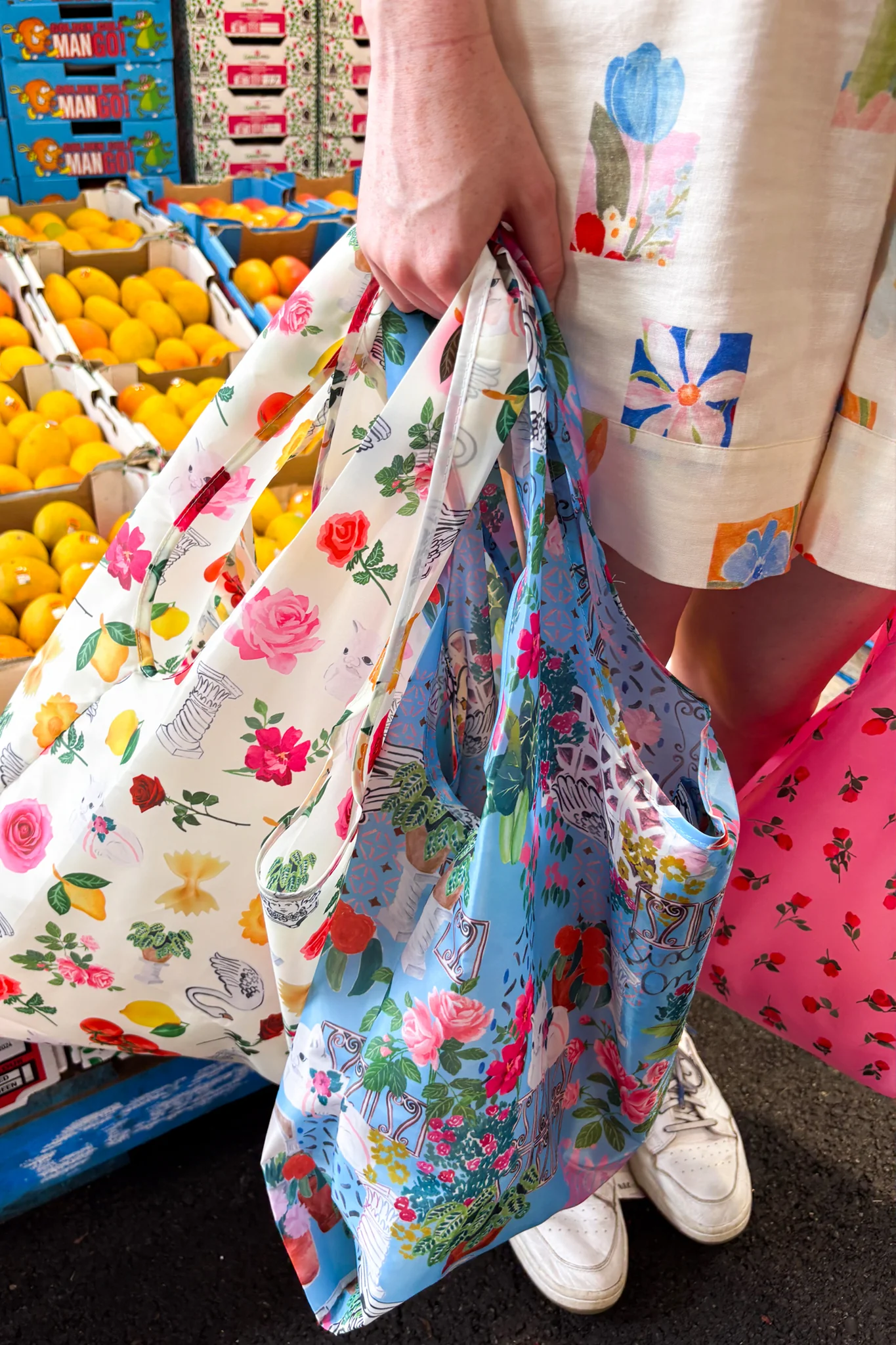 SET OF 3 SHOPPING BAGS - PALAZZO - Hercitys