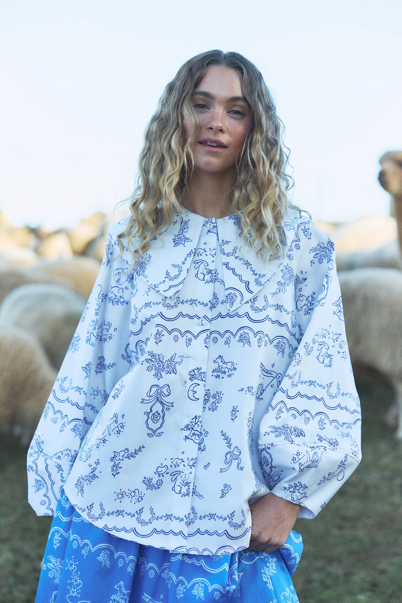 LULLABY BLOUSE - TOILE DE JOUY - Hercitys