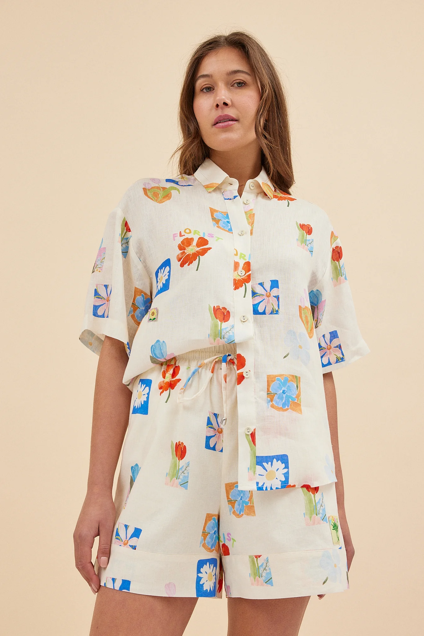 PATCHWORK SHORT - FLORAL PATCHES - Hercitys