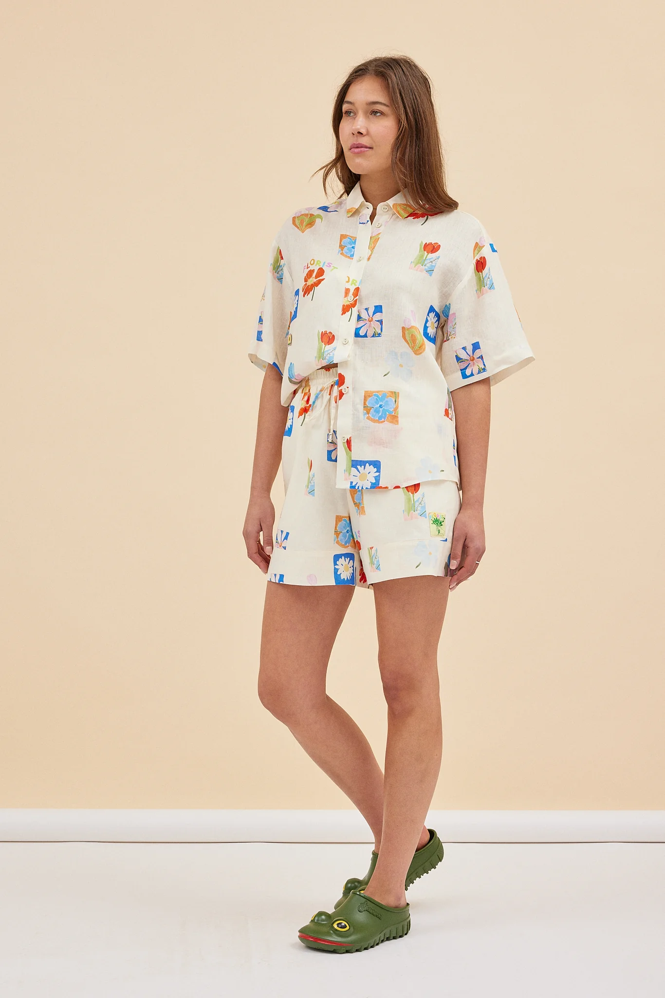 PATCHWORK SHORT - FLORAL PATCHES - Hercitys