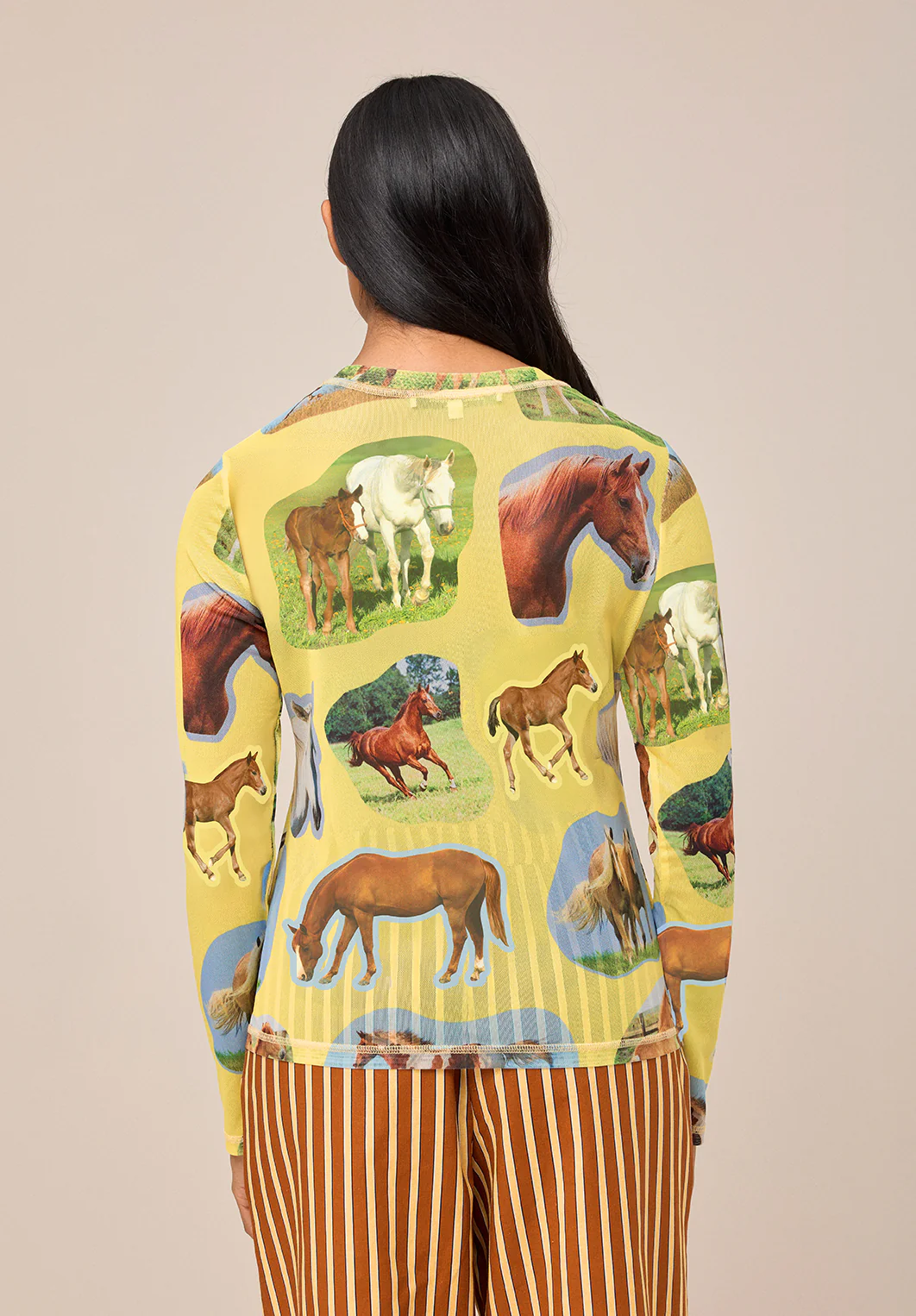 FIELD MESH TOP - HORSE GIRL - Hercitys