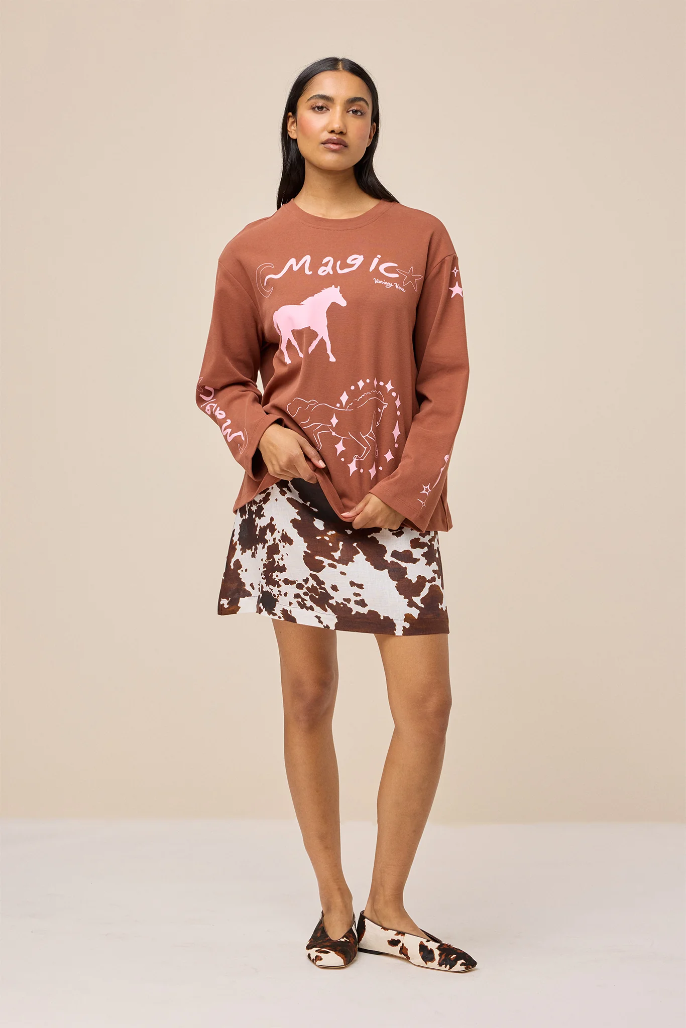 STORY TEE - HORSE MAGIC CHESTNUT - Hercitys