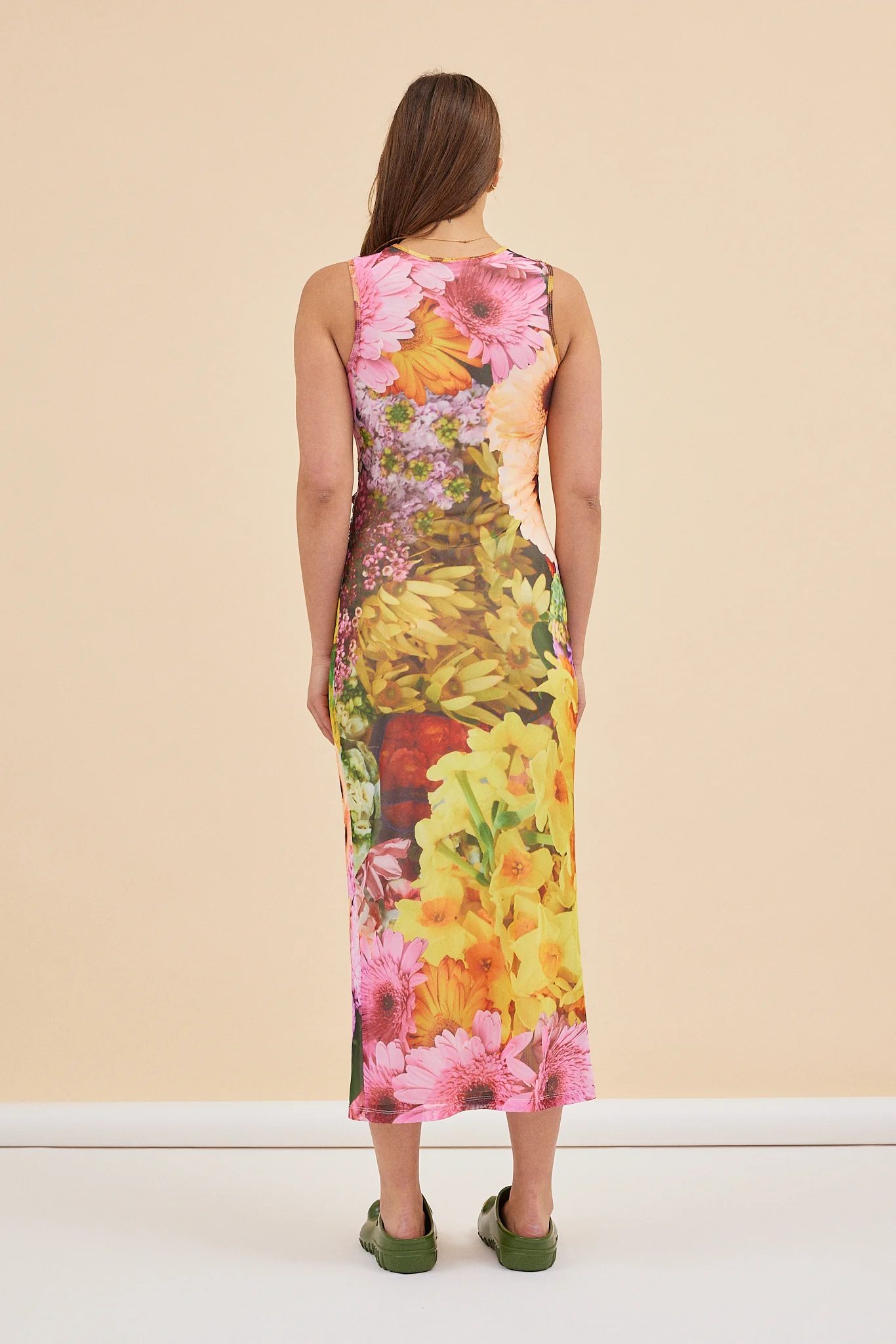 LILY MESH DRESS - FLOWER SHOP - Hercitys